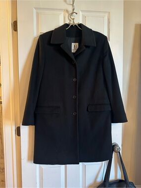 Jones New York Vintage Black Wool Pea Coat